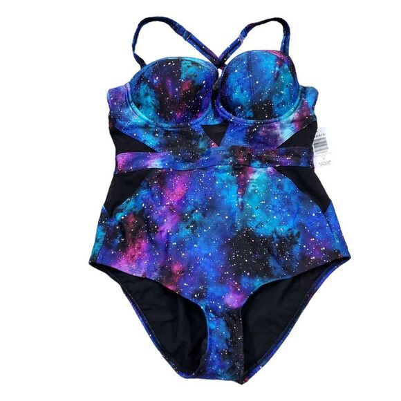torrid Other - Torrid Blue and Purple Galaxy One Piece Swimsuit